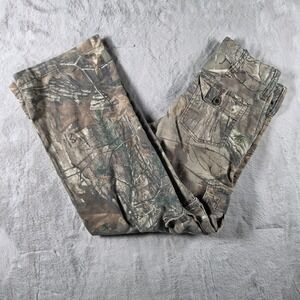 Realtree Cargo Pants Kids 10/12 L Camo Xtra Brown Hunting Outdoor Utility